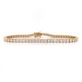 6.50 CT. Diamond Tennis Bracelet in Gold - White Carat - USA